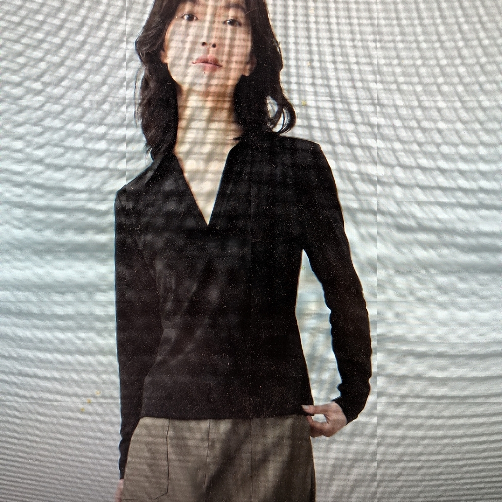 Banana Republic Factory Soft Stretch Polo Women L